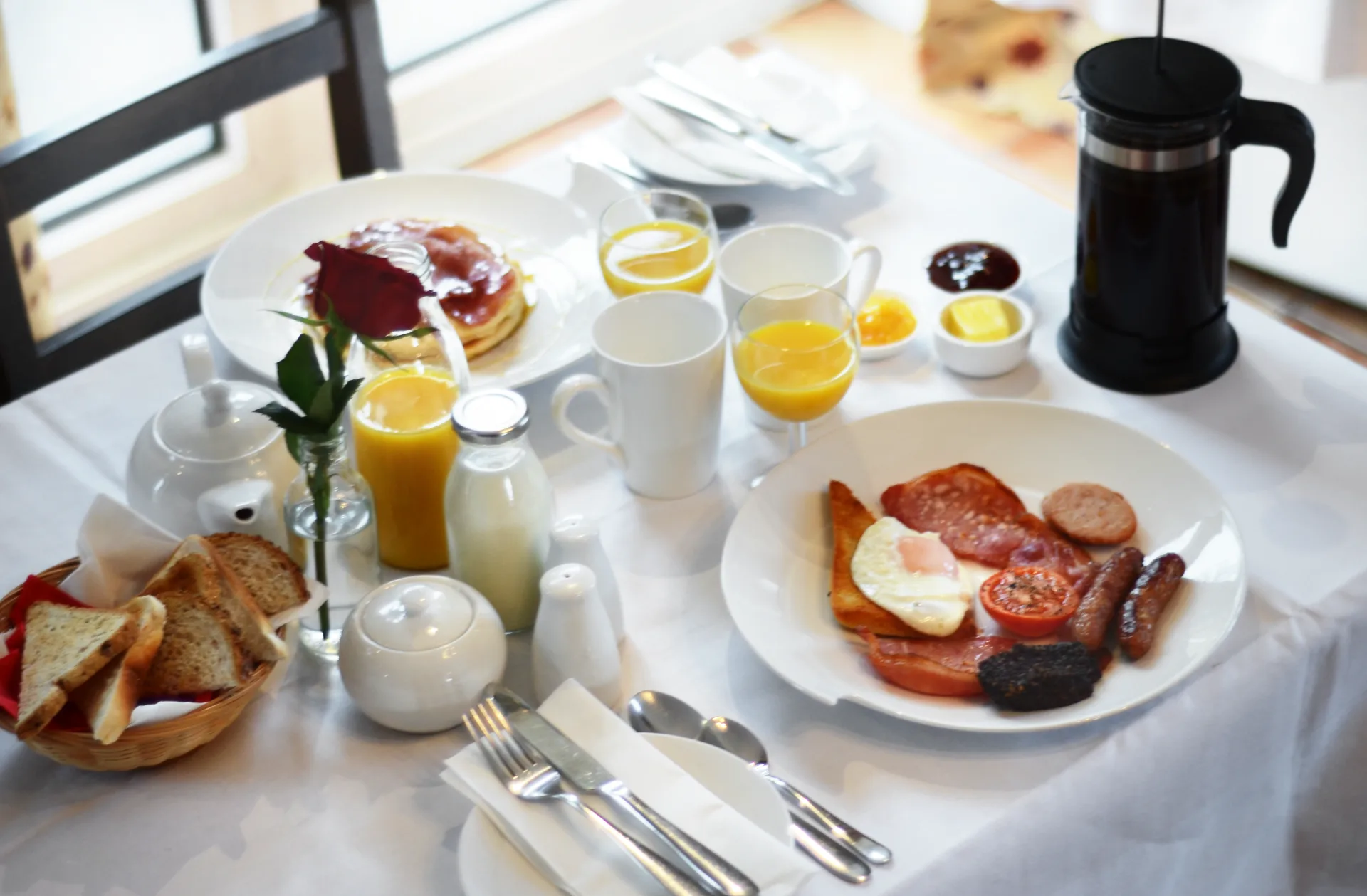 Food spread at Donegal Manor